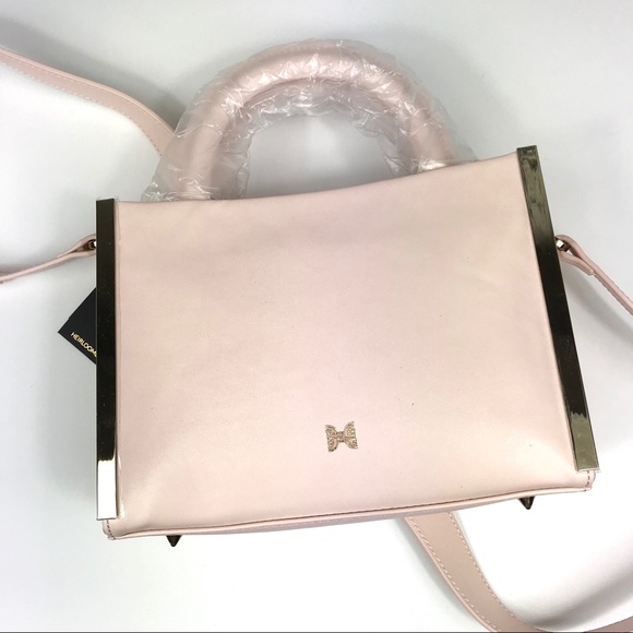 NEW HEIRLOOM Blush Pink Embossed Leather Bag - Picture 5 of 8